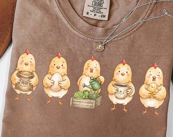 Backyard Chicken Shirt, Comfort Colors® Tee & Sweatshirt, Chicken Mom Gift, Farm Life Shirt, Cute Hen Lover Tee, Farm Fresh Chicken