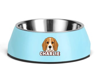 Comedero personalizado para perros con nombre - Comedero de acero inoxidable personalizado para mascotas - Regalo ideal para perros
