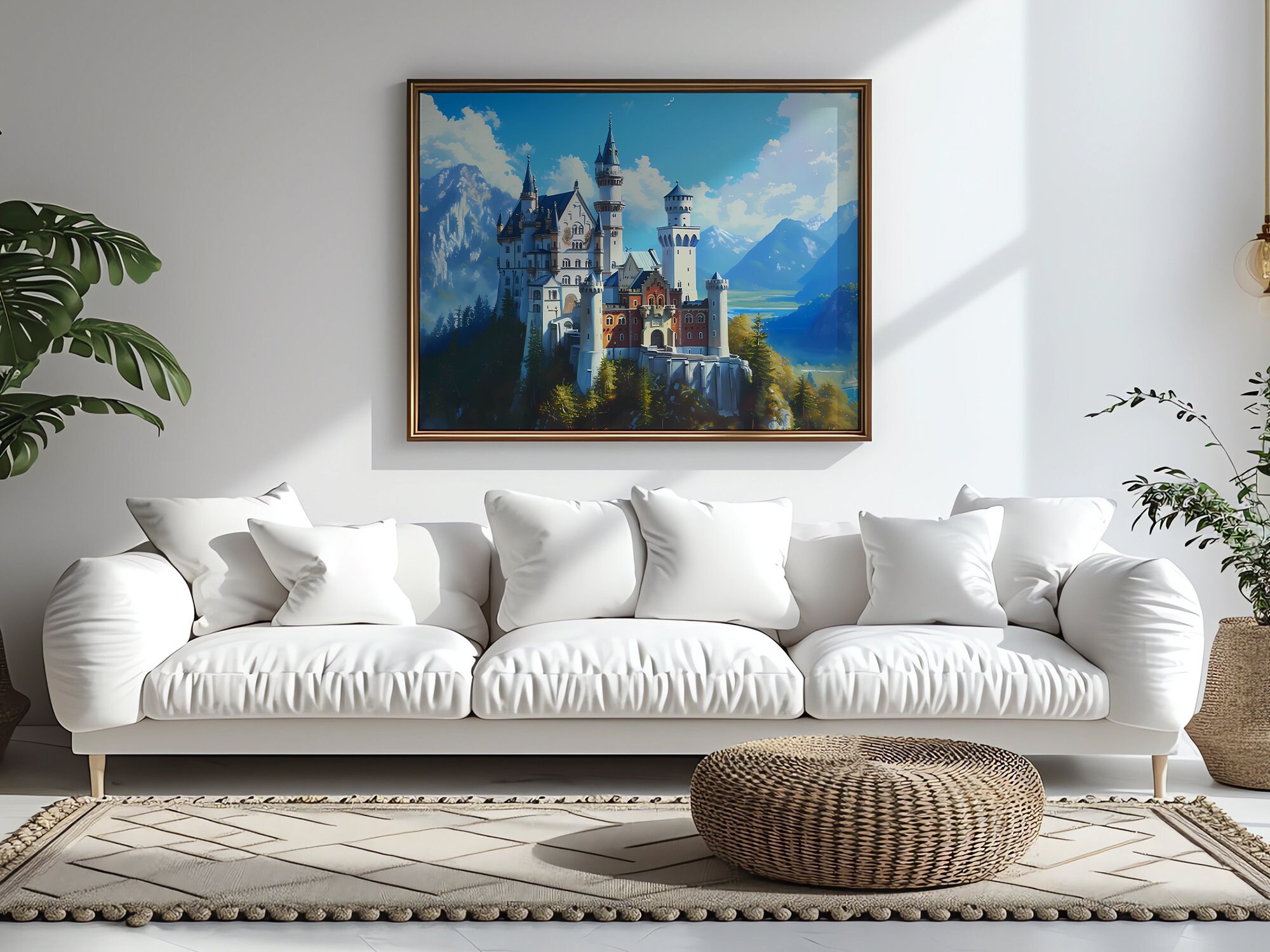 Printable Neuschwanstein Castle Wall Art, Germany Castle, Bavaria ...