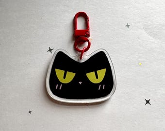 Kuro the Cat acrylic keychain