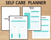 Self Care Template | Gratitude Planner | Digital Planner | Mental Health | Self Love | Self Care Challenge | Printable Positive Affirmations