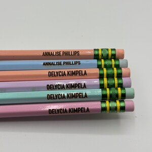 Engraved pencils name pencils Ticonderoga-Engrave your pencil set-Back to School-Personalized #2pencil-Teacher Gift