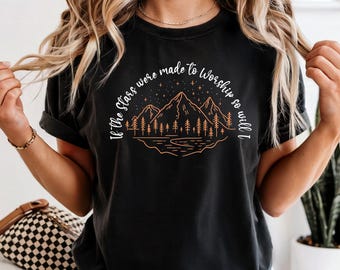 Stars Were Made to Worship Comfort Colors Christian Tee