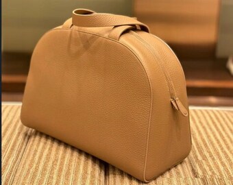 women leather shoulder bag/messenger bag/leather handbag/women large purse/everyday bag/