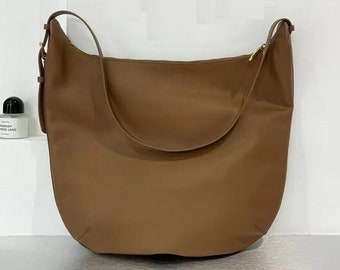 women shoulder bag/leather handbag/leather bucket bag/messenger bag/women large capacity bag/office bag/women leather purse