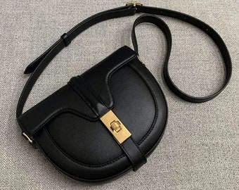 Genuine leather cross body bag/women leather shoulder bag/women leather purse/fashion bag/stylish bag/handmade purse