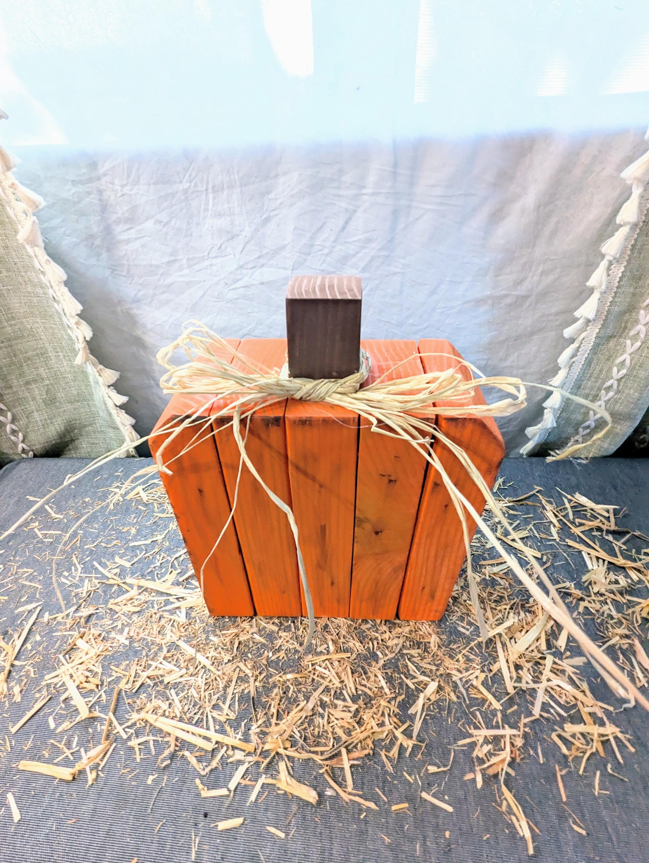 Handcrafted Wooden Pumpkins Rustic Fall Decor Set Small, Medium, Large ...