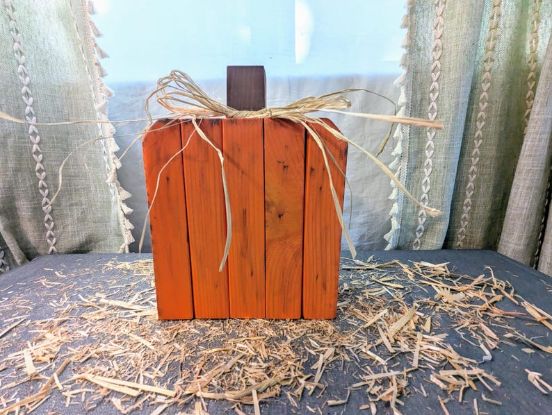 Handcrafted Wooden Pumpkins Rustic Fall Decor Set Small, Medium, Large ...