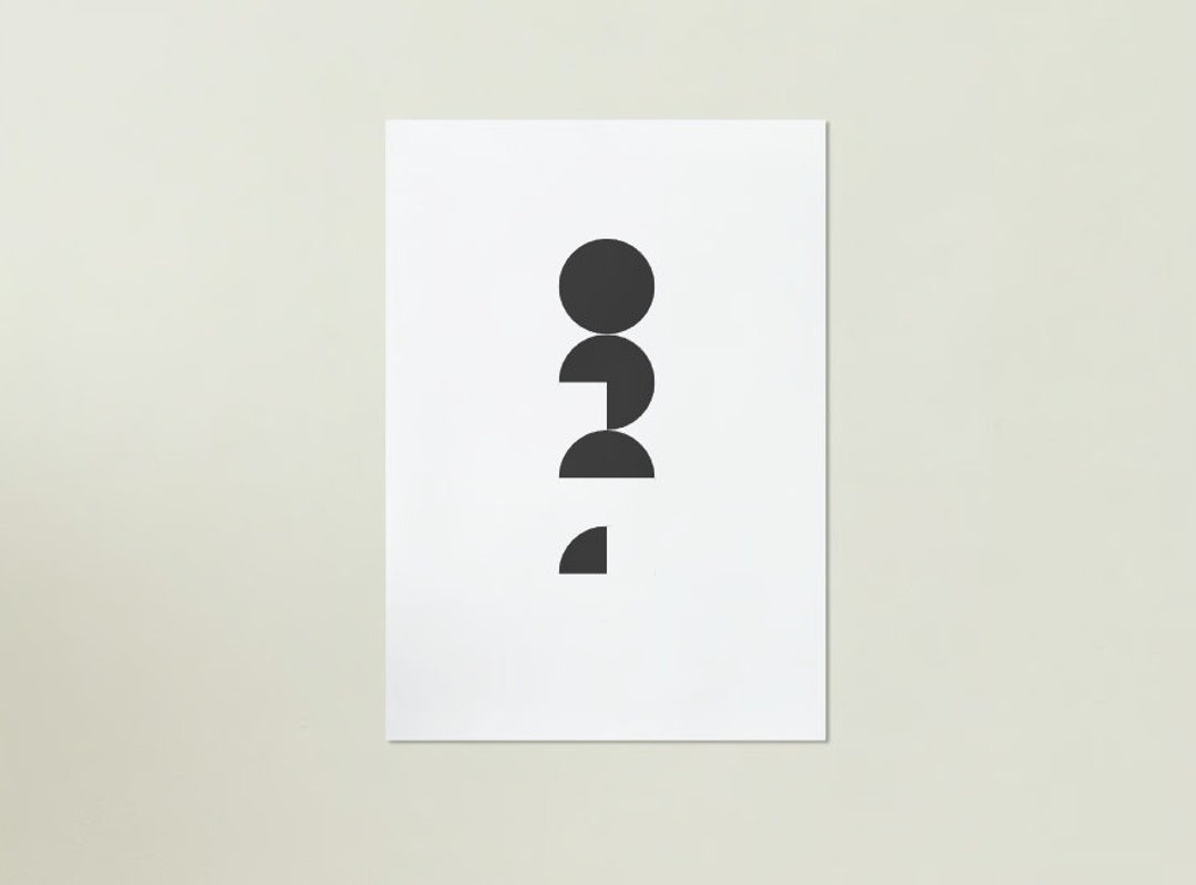 Minimalist Fraction Poster Design - Etsy