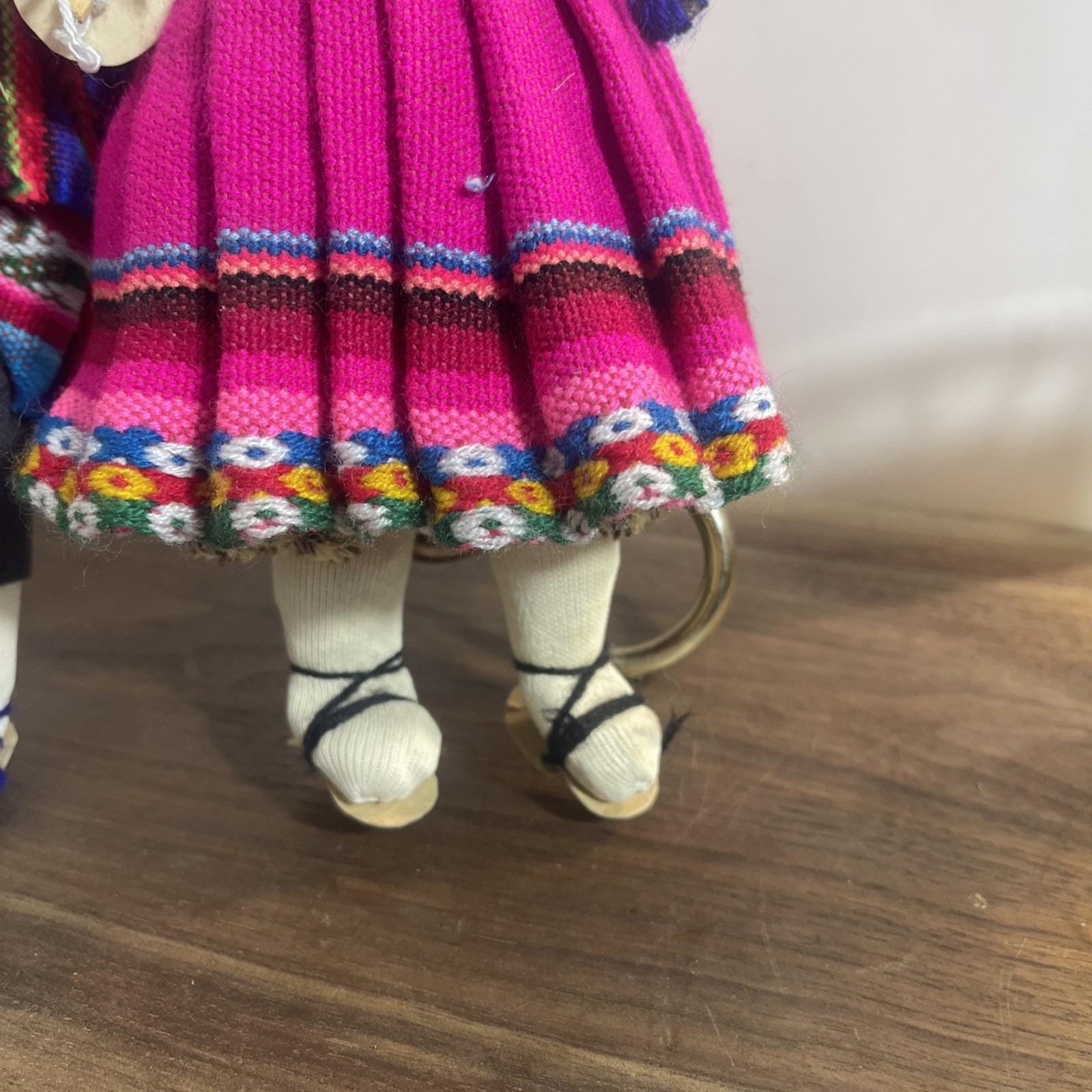 Vintage Handmade Andean Folk Art Dolls Couple Traditional Clothing - Etsy