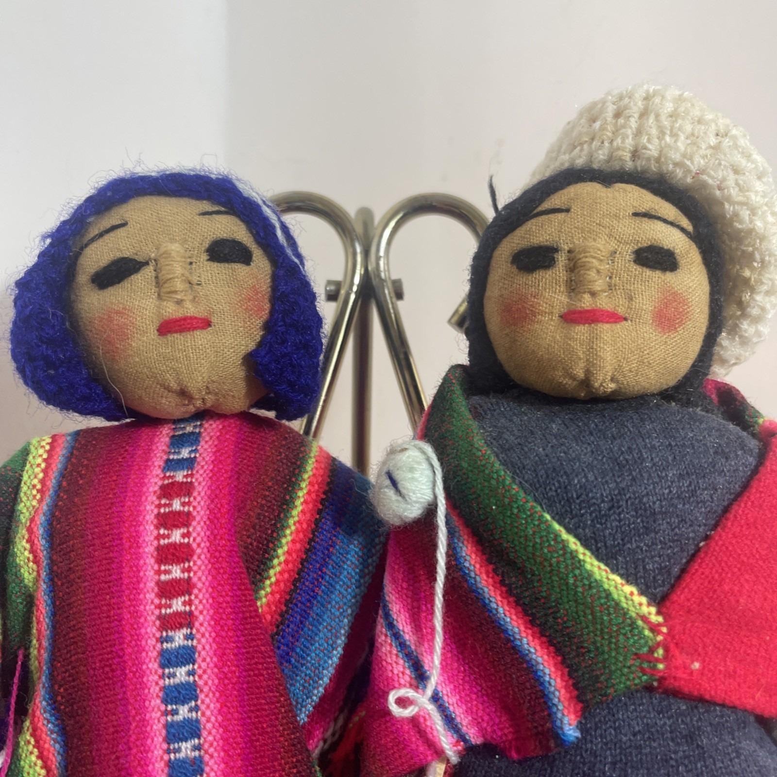 Vintage Handmade Andean Folk Art Dolls Couple Traditional Clothing - Etsy