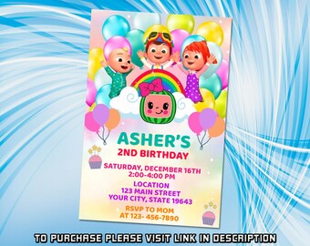 Invitation for Kids, Coco Birthday Invitation Template, Coco Invitation, Coco Birthday Invite