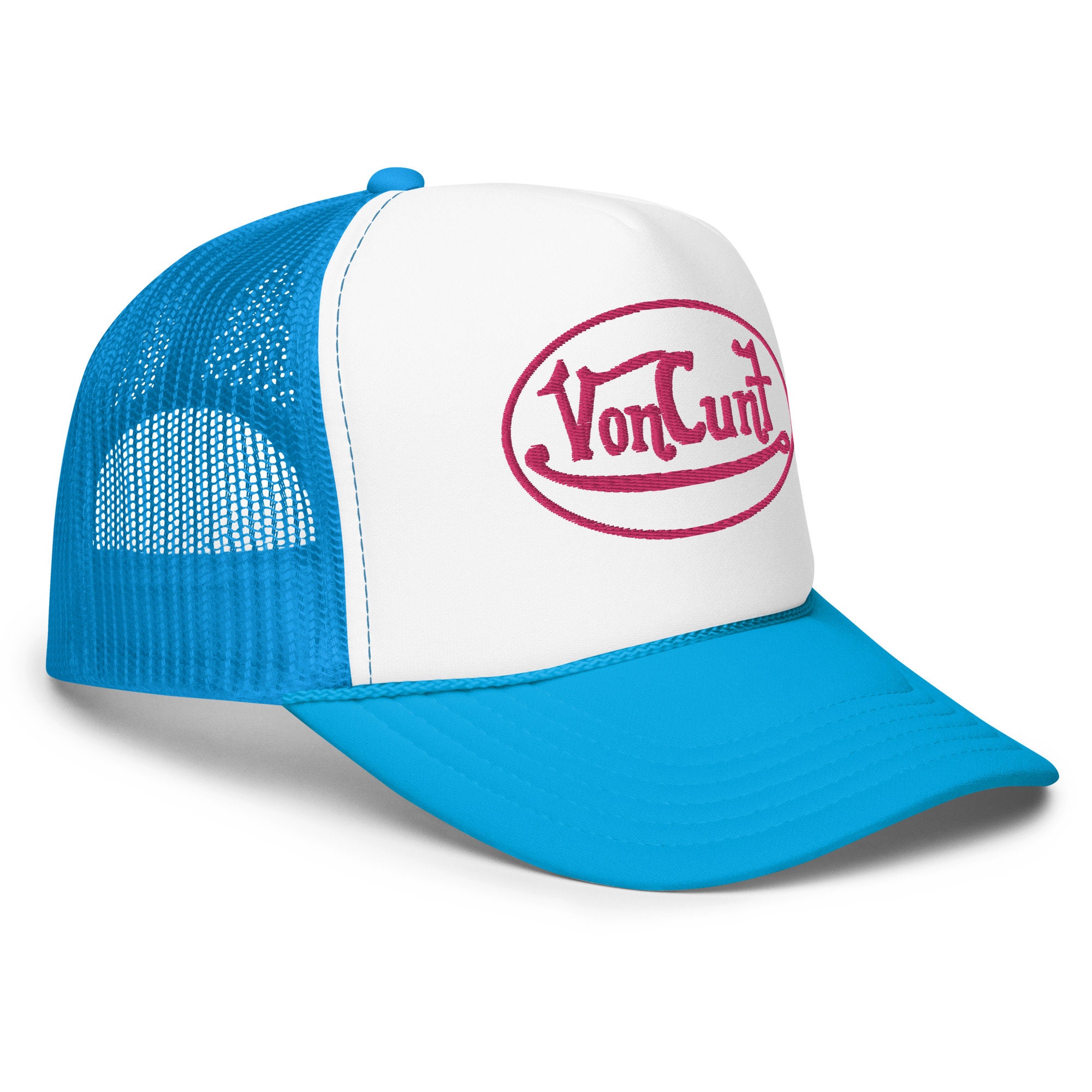 Y2K Von Dutch Terry Cloth Trucker Hat Brand new blue Von Dutch Y2K graffiti trucker hat. ? As  main image 4