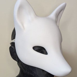 Therian Fox Mask Base - Masquerade Kitsune Mask - Etsy