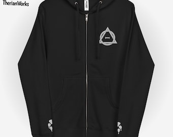 ThetaDelta Paw Embroidered Therian Hoodie