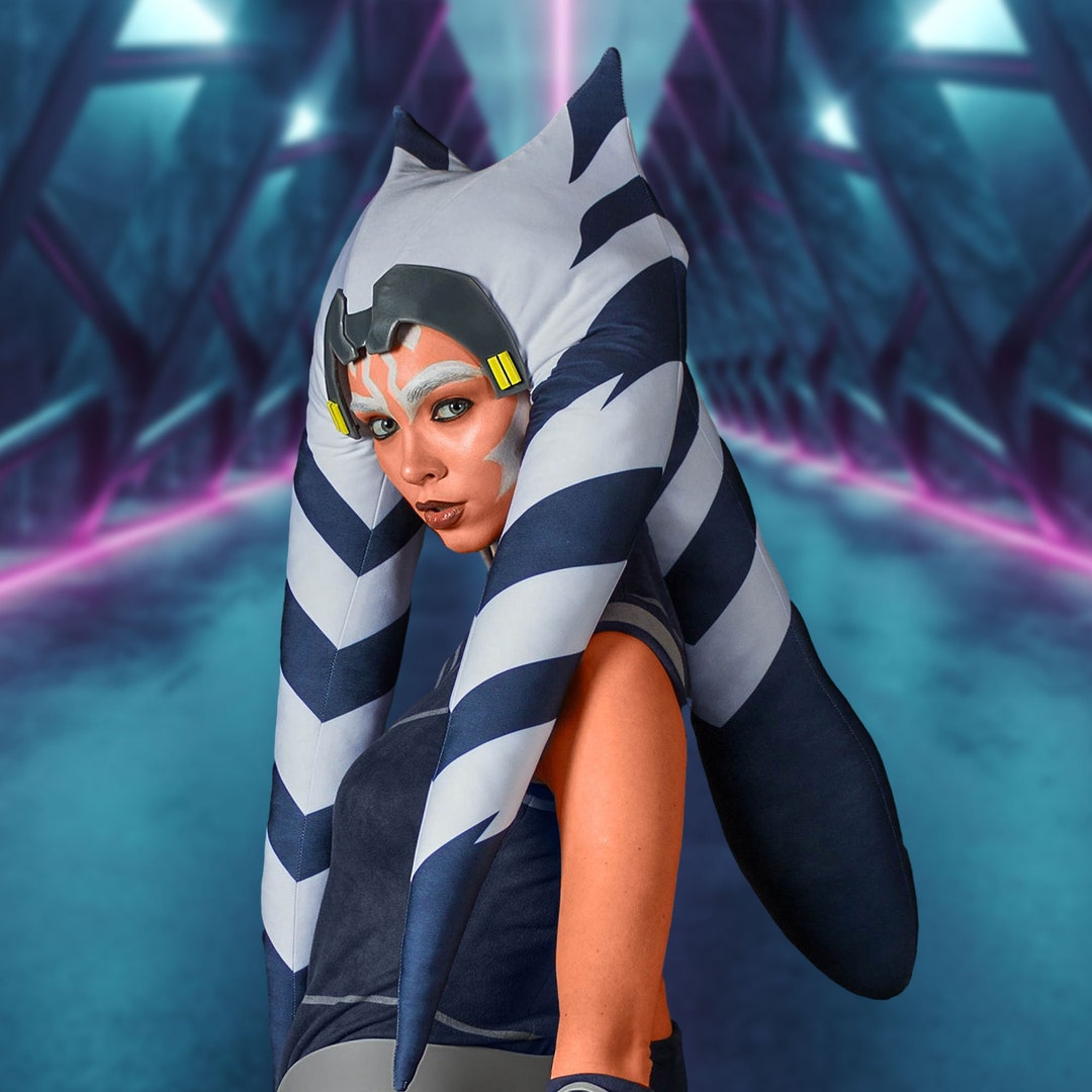 Ahsoka Tano Cosplay Headpiece Lekku From Star Saga 7 Season, Rebels