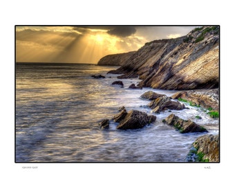 Gaviota Gold:  Santa Barbara Sunset Photo Print Gaviota Coast