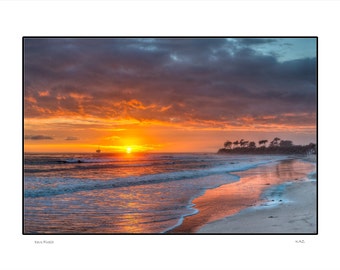 Devs Firelit:  Santa Barbara Sunset Photo Print