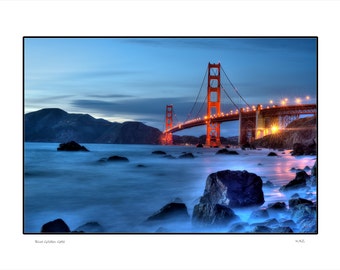 Blue Golden Gate:  San Francisco  Golden Gate Bridge