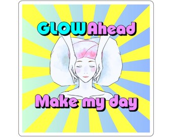 Adesivi GLOW AHEAD Make My Day / Adesivi per estetisti / Settore della bellezza / Decorazioni per estetisti, cura della pelle, cosmetologia, truccatori / Bellezza
