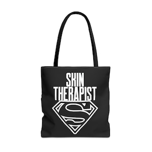 SKIN THERAPIST SUPERHERO Tote Bag | Esthetician Bag | Esthetician Gift | Skin Specialist Tote | Cosmetology School Bag | Esthetician Student