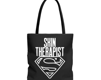 fourre-tout à super-héros pour kinésithérapeute | Sac d'esthéticienne | Cadeau esthéticienne | Fourre-tout Skin Specialist | Cartable de cosmétologie | Étudiante en esthétique