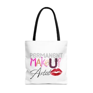 PERMANENT MAKEUP ARTIST Tote Bag | Shoulder Bag | Pmu Artist Bag | Esthetician Gift | Cosmetology Bag | Makeup Bag | Cosmetics Bag | Beauty