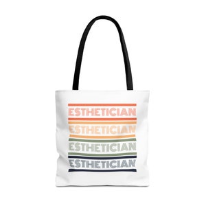 RETRO ESTHETICIAN TOTEBAG | Shoulder Bag | Gift for Esthetician | Licensed Esthtician Gift, Esthetician Graduation Gift, Skin Therapist Bag