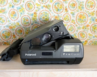 Vintage Polaroid ProCam Instant Camera - 1980s with Hand Strap - Pop up Lens