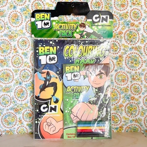 Rare Ben 10 Activity Pack from 2008 - Sealed - Colouring Book, Pencils, Activity Pad Ben Tennyson Cartoon Network - Collectors