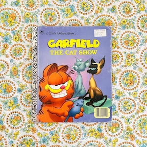 Vintage Little Golden Book - Garfield The Cat Show - 1990 - Jim Davis - Cartoon - Children's book