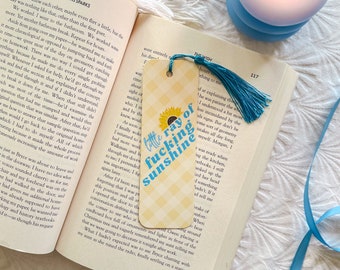 Ray Of Sunshine Bookmark | Book Lover | Gift For Book Lover | Sassy Bookmark l Sweaty Bookmark l Bookish Gifts l Book Club