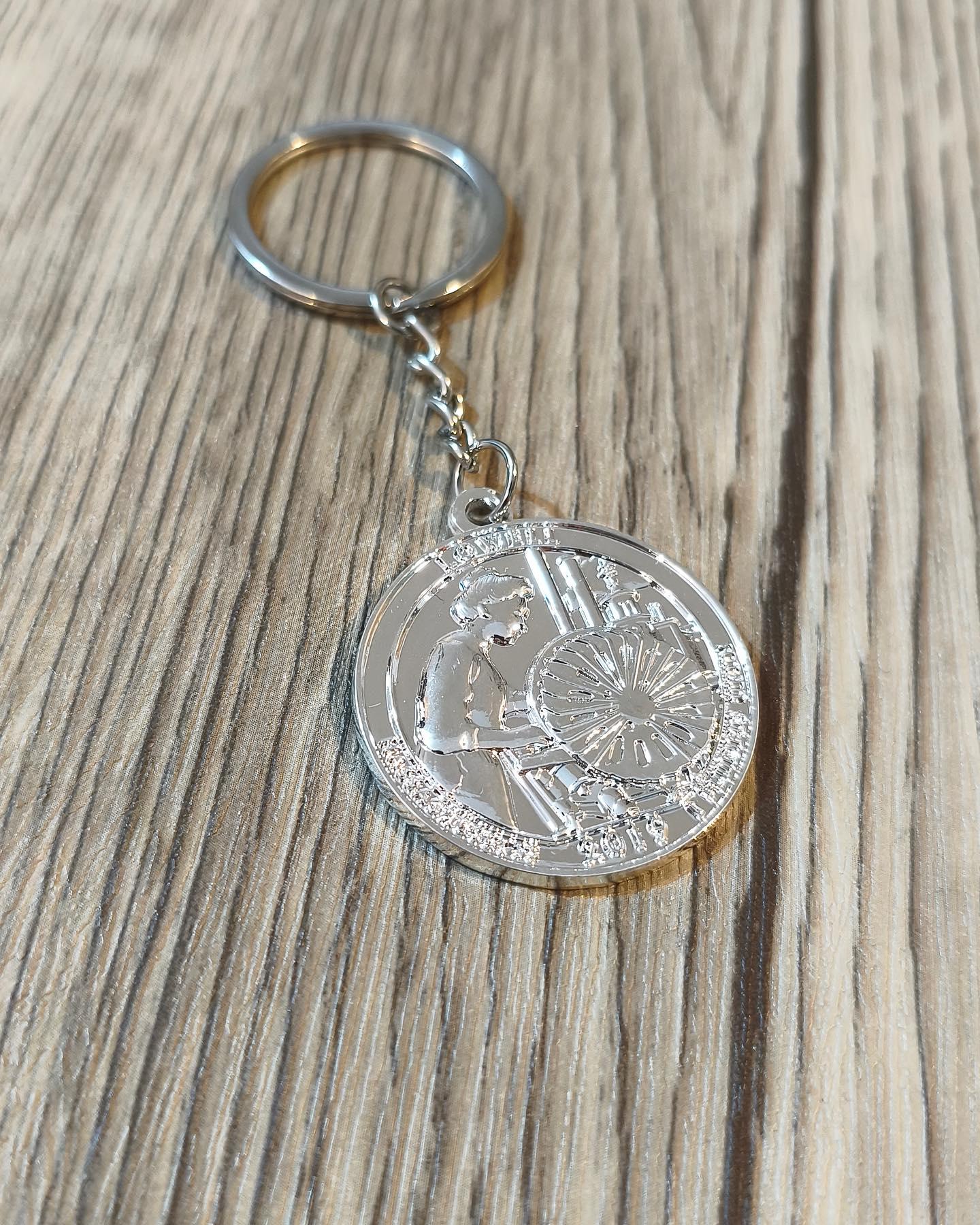 Lowell - Mill Girl - 3D Quarter 2019 Style - Metal Keychain