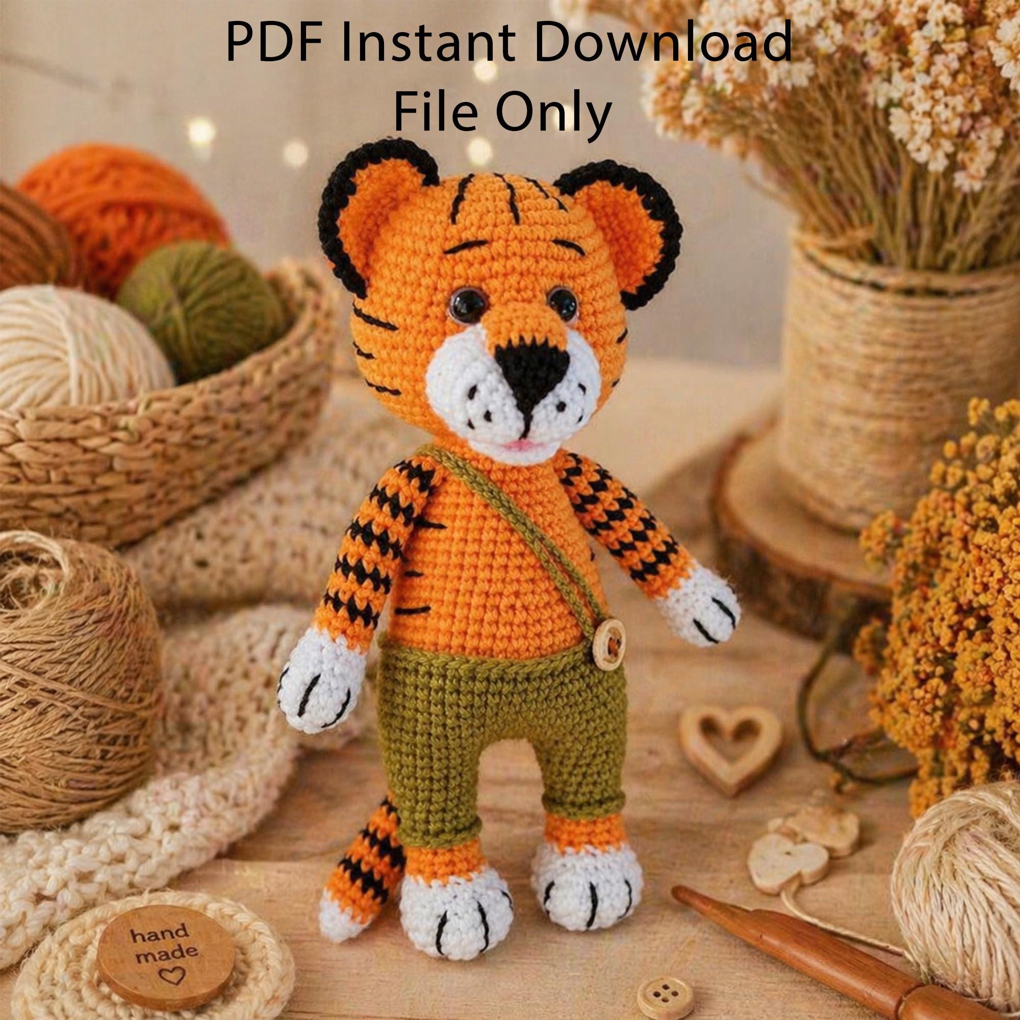 30 Tiger Crochet Patterns: Realistic, Cute, and Giftable Designs for Every Crocheter 15 Tiger Amigurumi Plush Tutorial | Cute Animal Crochet Toy