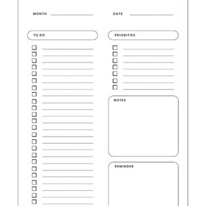 May include: A white To Do List notepad with a minimalist design. The top of the notepad features the words "To Do List" in elegant script. It includes sections for month, date, to-do items, priorities, notes, and reminders.