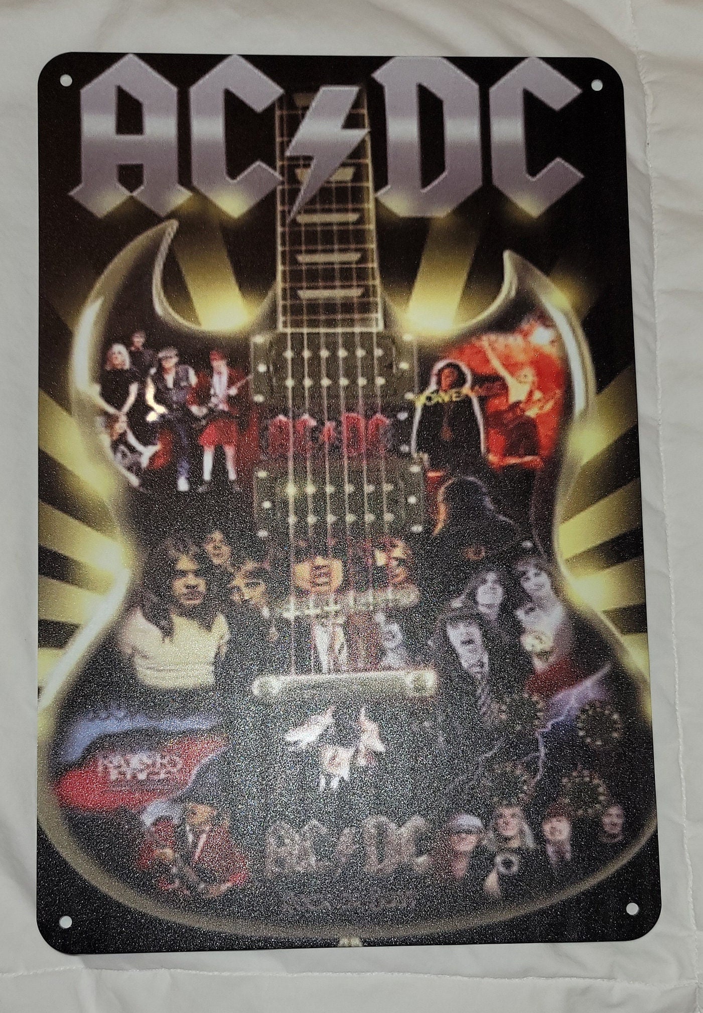 12 X 8 AC/DC Metal Sign - Etsy
