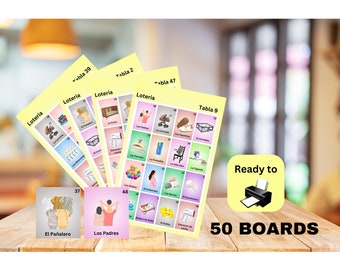 Könsneutral babyshower-lotteri, 50 unika spelplaner, babybingo, babyshower-spel