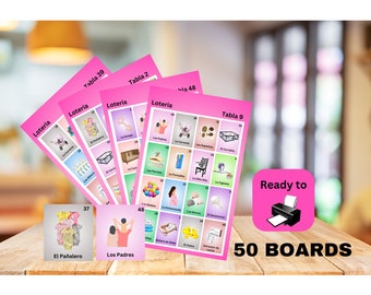 Babyshower-lotteri för flickor, 50 unika spelplaner, babybingo, babyshower-spel
