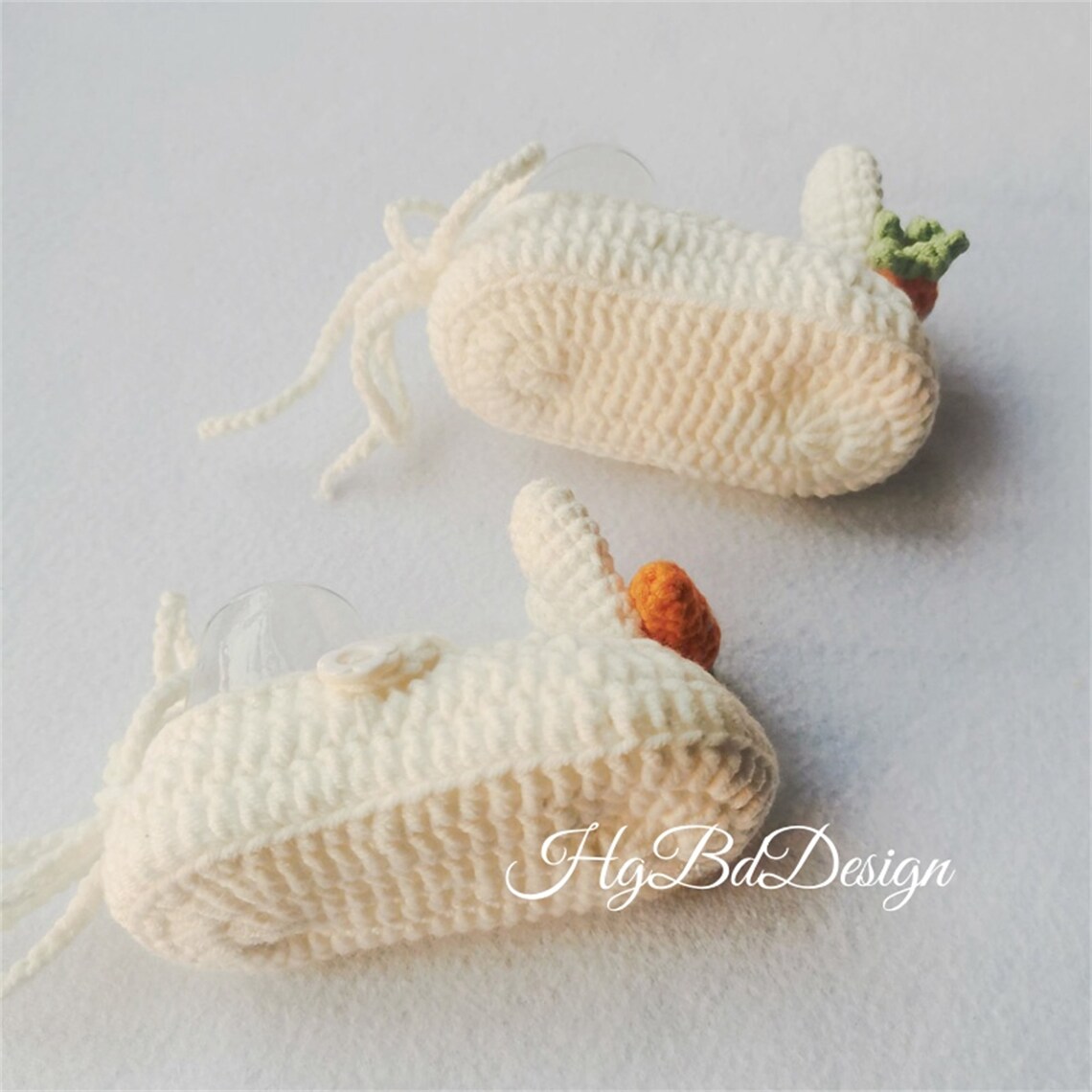Crochet Newborn Baby Shoes,crochet Baby Shoes,crochet Carrot Pattern ...