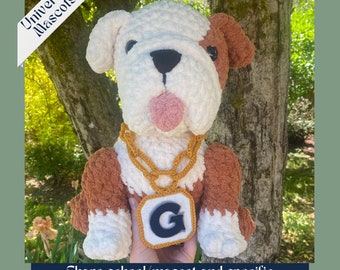 Custom Crochet Mascot Plush | University Graduation Gift, Team Spirit Animal 12"