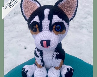 Custom Crochet Dog Plush, Pet Memorial Gift