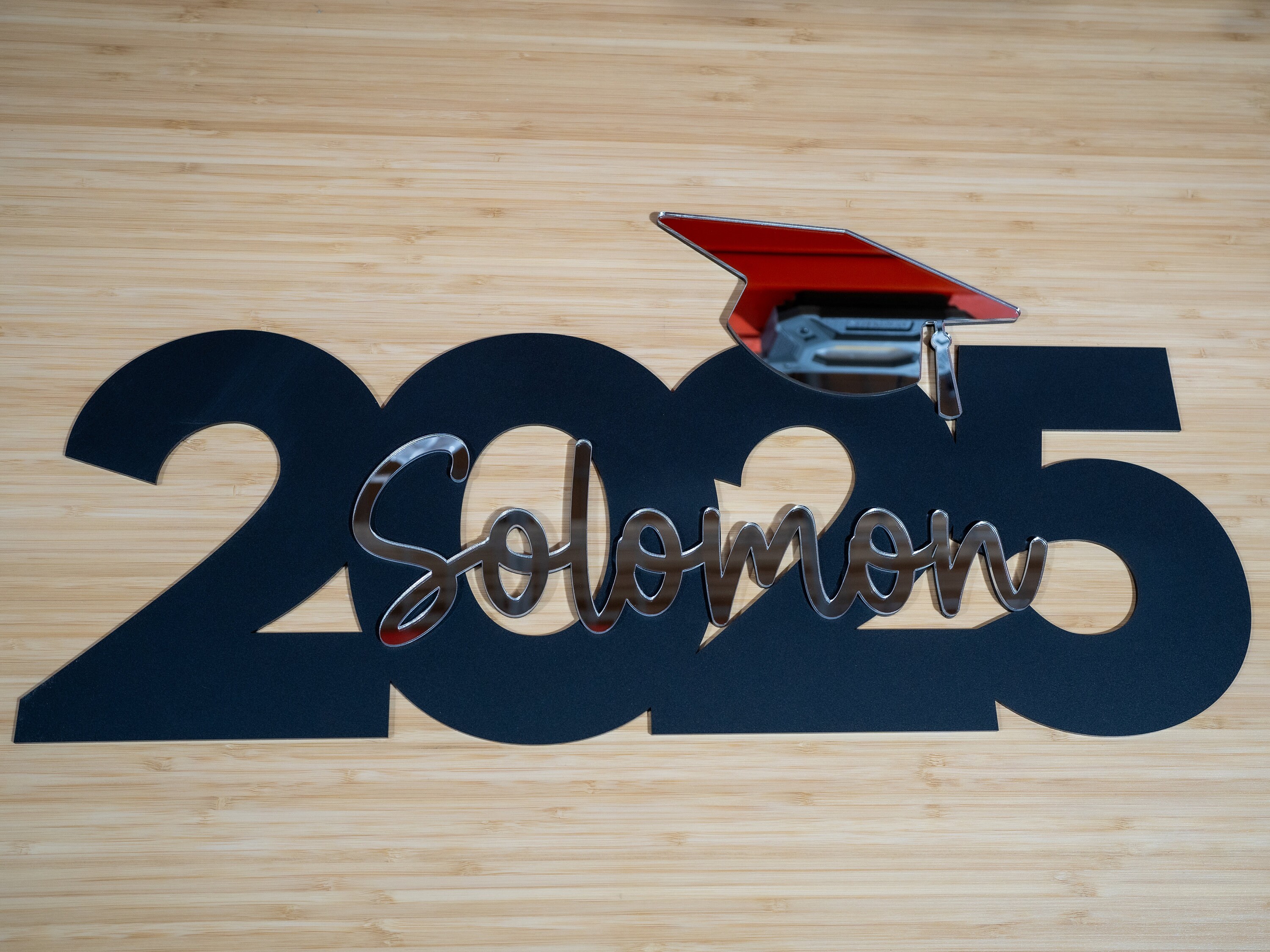 Grad Name Sign 2025 Mirrored Acrylic Grad Name Sign | Senior Pictures Photo Prop Decor ...