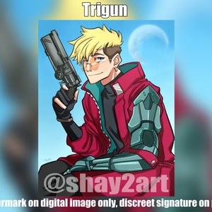 VASH Art Print- anime-inspired, reboot, digital art print