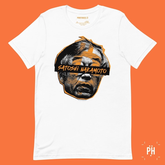 Satoshi Nakamoto BTC Face Unisex T-Shirt – Unveil the Mystery