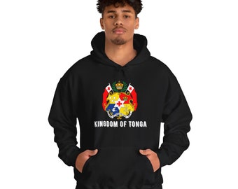 Kingdom of Tonga & Coat of arms print Unisex Heavy Blend™ Hooded Sweatshirt