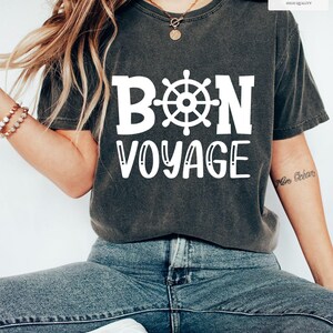 ★SATUR★ Bon Voyage Low Cut Applique Short Sleeve T-Shirt S Bon Voyage Tshirt - Etsy