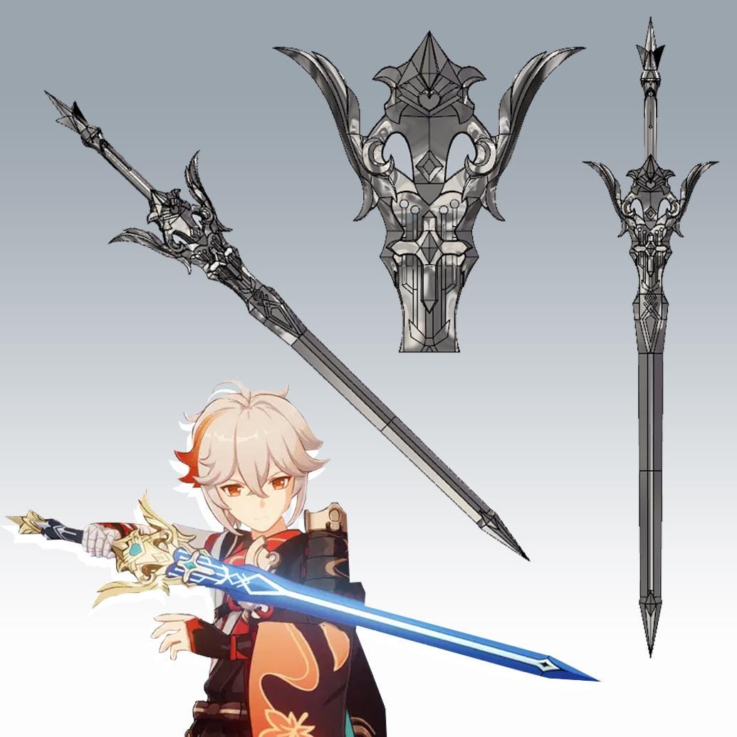 Kazuha Freedom Sworn Sword Genshin Impact 3D Print DIY Prop Kit - Etsy
