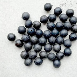 Spectacular bog oak beads  8mm beads
