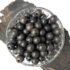 Bog oak beads 6450 years old, DIY custom Jewelry