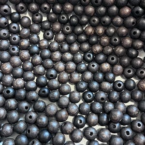 Ancient oak beads 8 and 10mm 33 pcs in lot